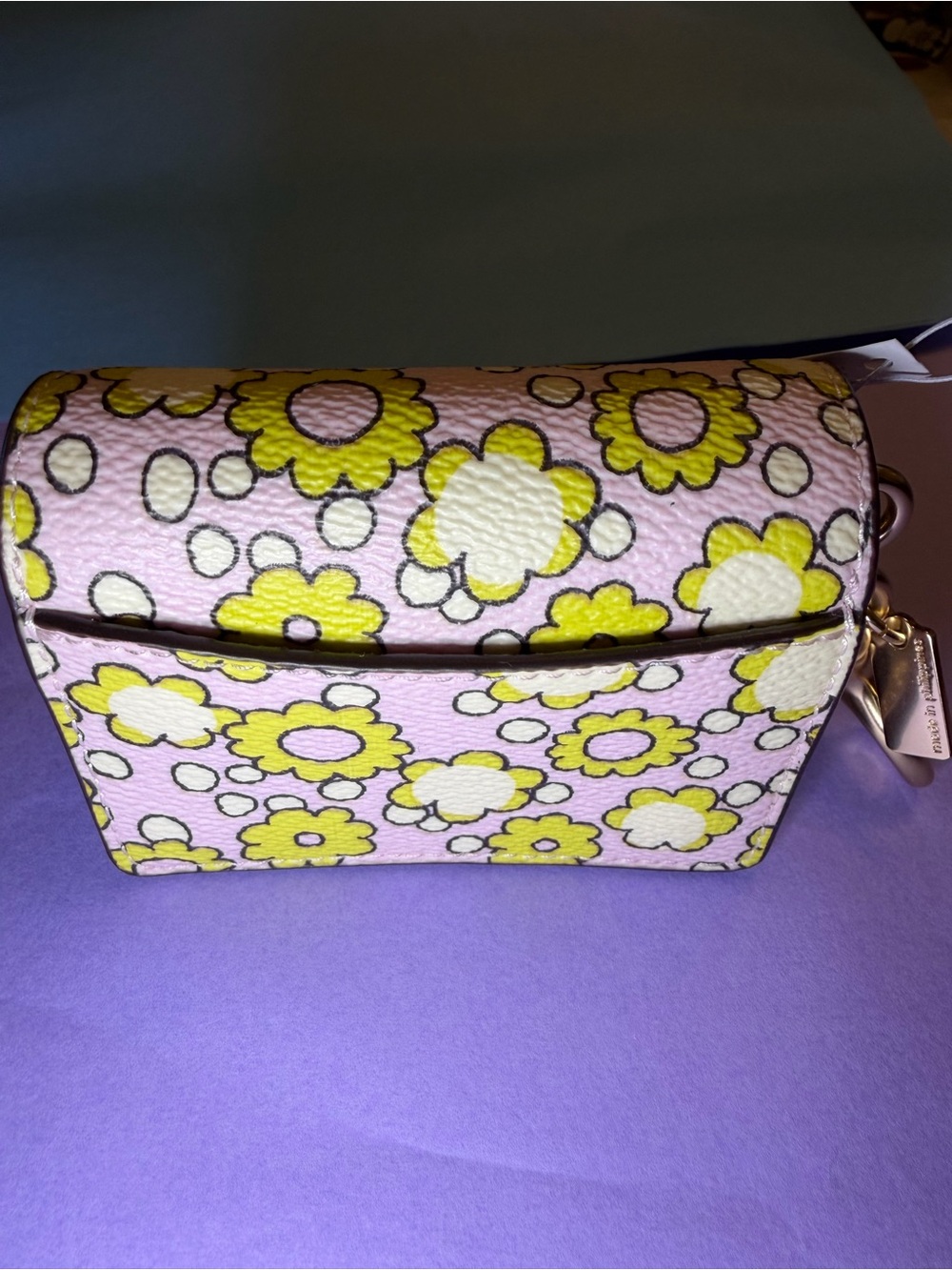 Coach Mini Klare Bag Charm with Blocked Floral Print Keychain – NWT: - Picture 3 of 8